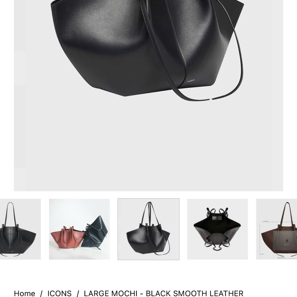 Yuzefi Large Mochi Black Tote - Picture 6 of 13